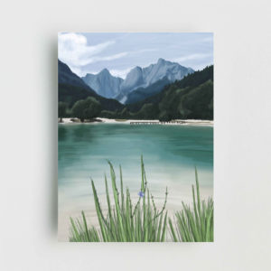 Lagoon Landscape Poster