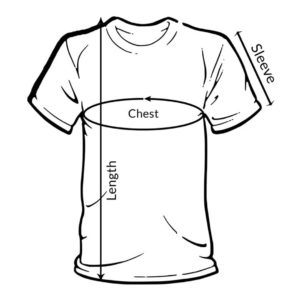 Men Round Neck T-Shirt Size Guide