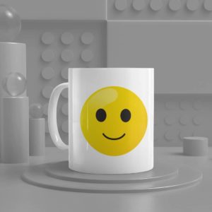 Smiling Face Emoji Ceramic Mug