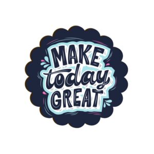Make Today Great Scallop Coaster