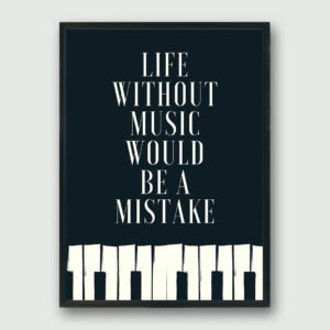 Music is Life Framed Poster