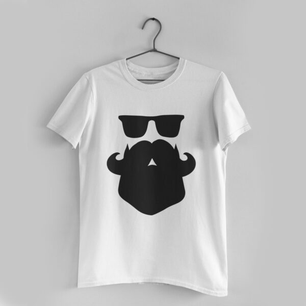 Beard Love White Round Neck T-Shirt