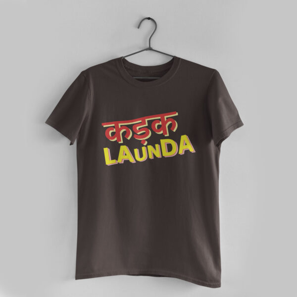 Kadak Launda Charcoal Grey Round Neck T-Shirt