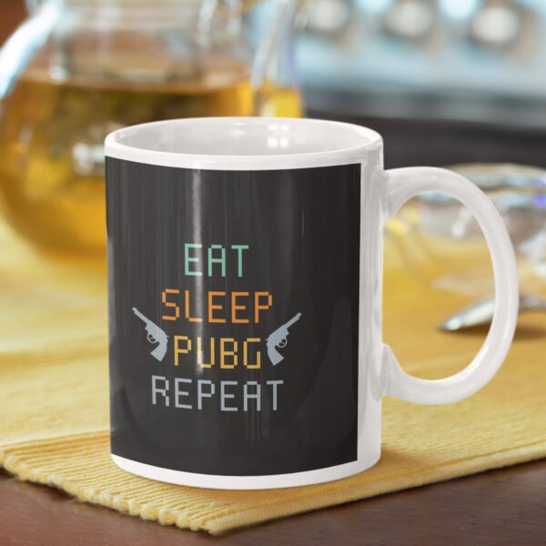 Eat Sleep PUBG Repeat Ceramic Mug