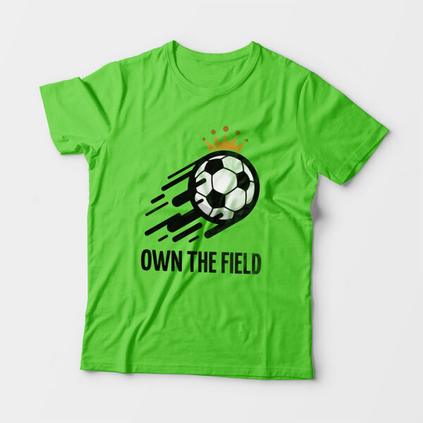 Own The Field Kid’s Unisex Liril Green Round Neck T-Shirt