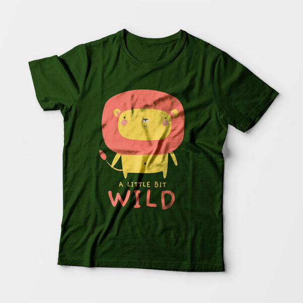 Wild Olive Green Kid’s Unisex Round Neck T-Shirt