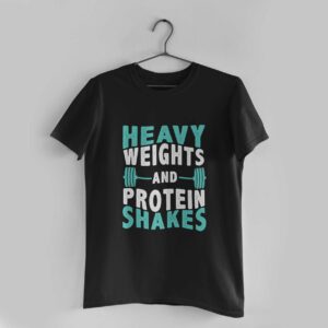 Heavy Weights Black Round Neck T-Shirt