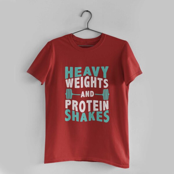 Heavy Weights Red Round Neck T-Shirt