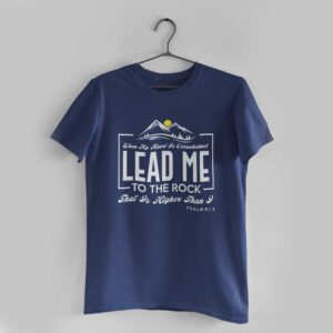 Lead Me Navy Blue Round Neck T-Shirt