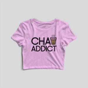Chai Addict Light Pink Crop Top