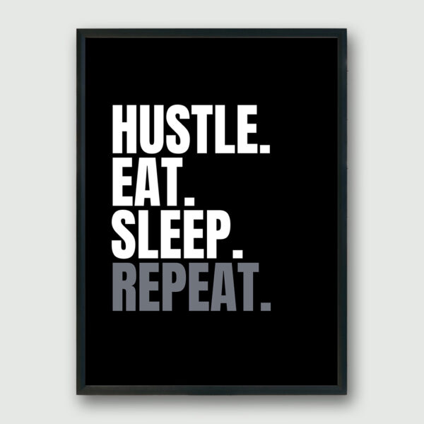 Hustle Framed Poster