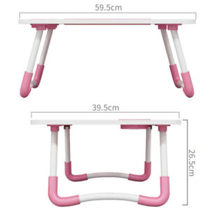 Portable Folding Bed Laptop Table (Pink)