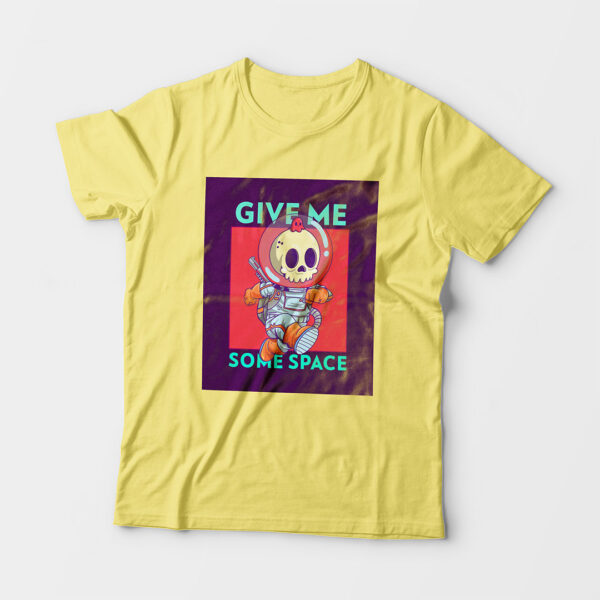 Some Space Kid’s Unisex Butter Yellow Round Neck T-Shirt