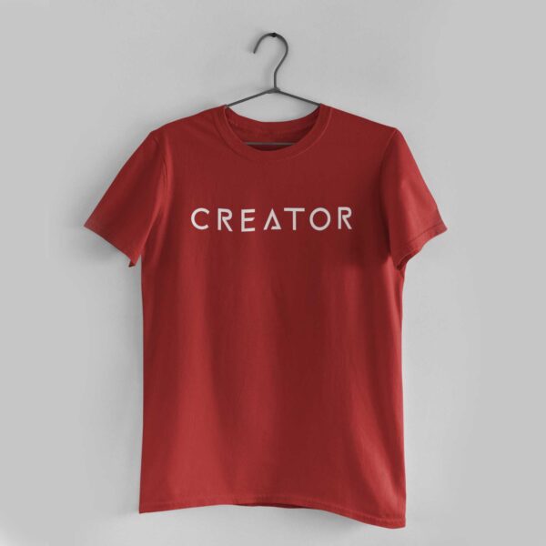 Creator Red Round Neck T-Shirt