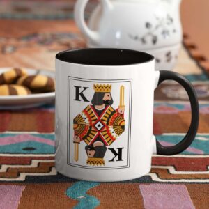 King Black Inner Colored Ceramic Mug