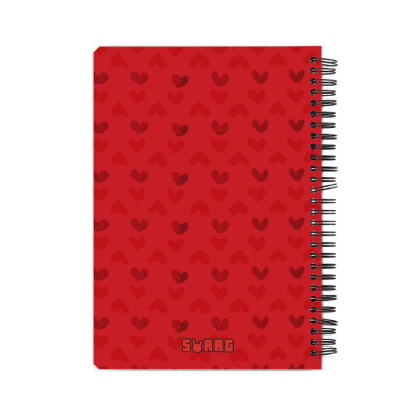 I Love You Because Spiral Notebook Back