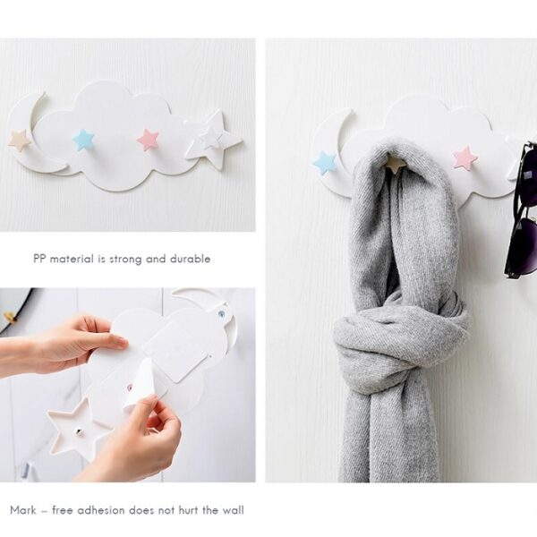 Decorative Wall Mounted Hooks Rack for Hanging Coats, Scarves, Bags, Purses, Backpacks, Towels, etc.