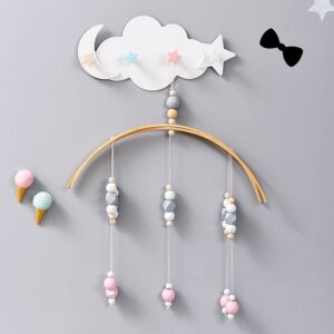 Decorative Wall Mounted Hooks Rack for Hanging Coats, Scarves, Bags, Purses, Backpacks, Towels, etc.