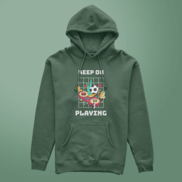 Olive Green hoodie for gamer
