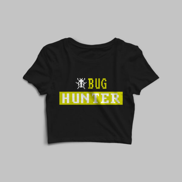 black t-shirt for female engineer bug testers