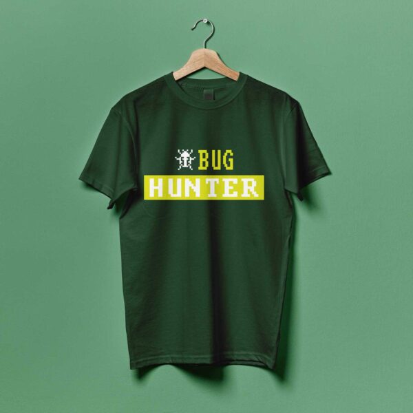 olive green t-shirt for engineer bug testers